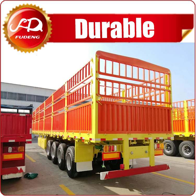 Fudeng 4 Axle Fence Cargo Trailer for Sale
