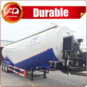 China Fudeng W Shape Bulk Cement Tanker Trailer Dry Powder Trailer