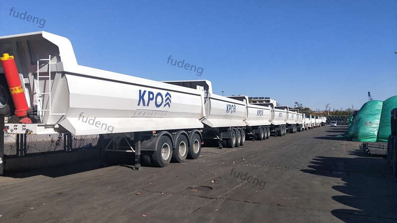 10 units dump tipper trailer shipping