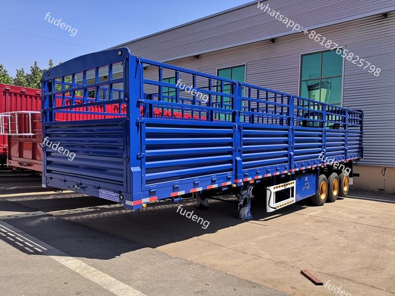fence trailer stacked up together arrange shipping