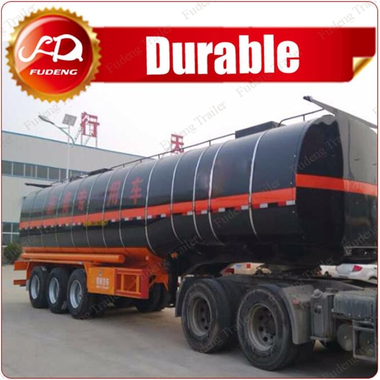 45000 Liters Heating Bitumen Asphalt Tank Trailer With Insulating Layer
