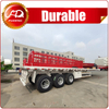 3 Axles Payload 60 Tons Flatbed Semi Trailer Transport 20ft 40ft Containers