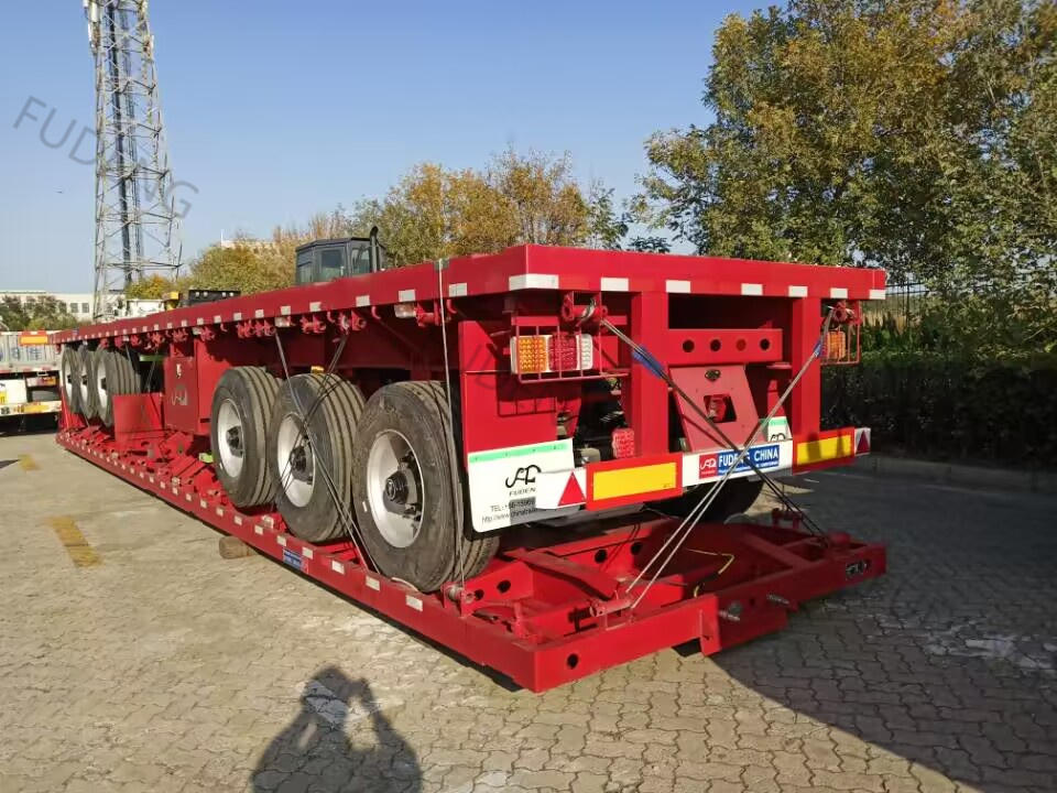 12.5m 3axle Flatbed Tractor Trailer will be shipped to Zambia