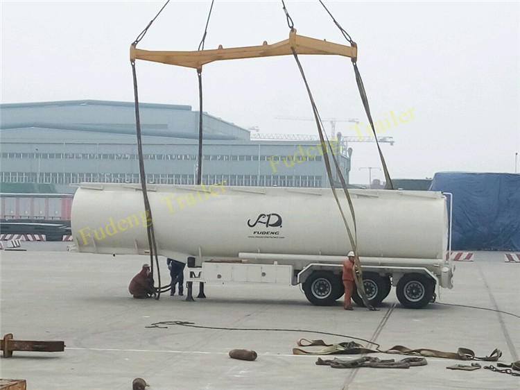 How to transport a fuel tanker semi trailer?
