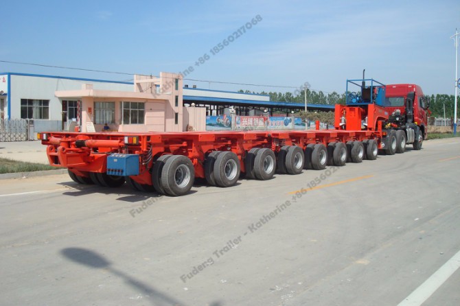 China export Multi axle and line Hydraulic Modular Trailer