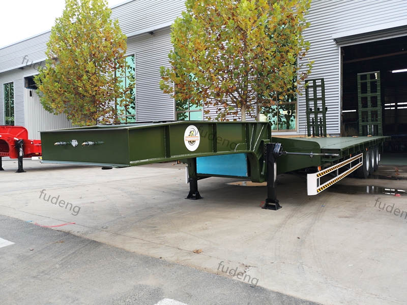 width 3.4m lowbed semi trailer finished produce