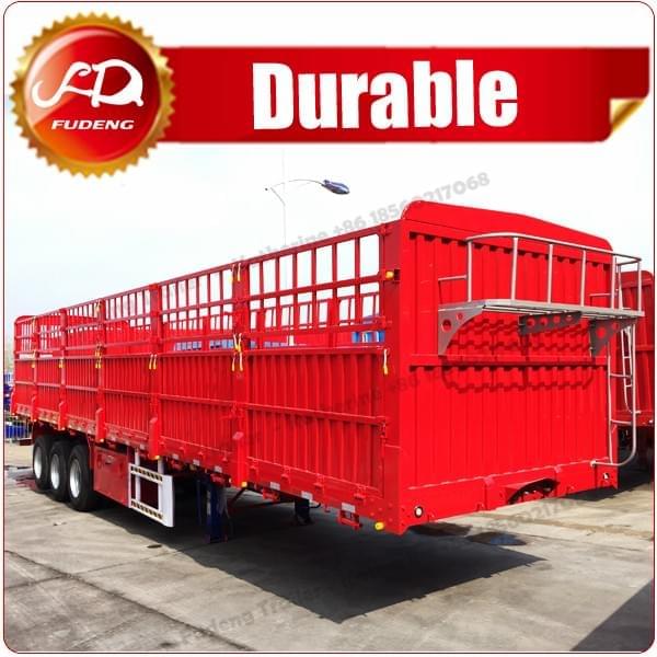 40 foot flatbed trailer with detachable fence