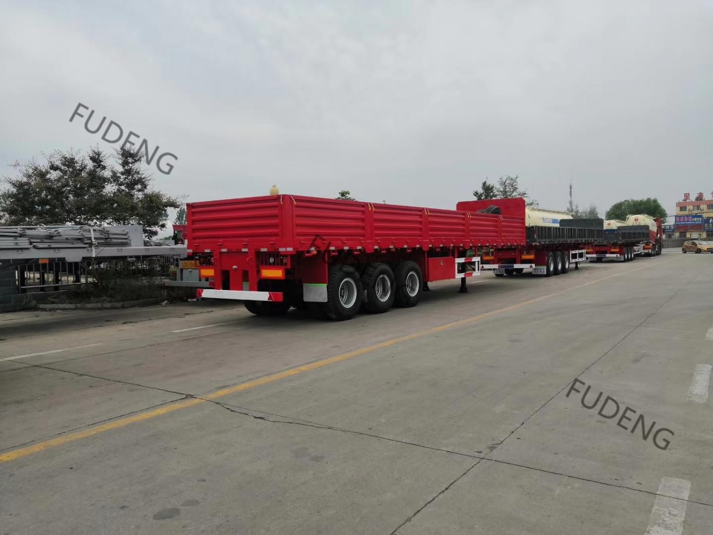 40 Ft 0.6 Meters Height Side Side Body Trailer