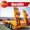 Low Price Tri-axles 70T Load Lowbed Semi Trailer