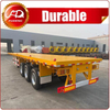 3axles Container Carrier Flat Bed Trailer