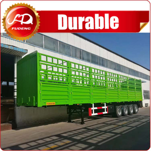 Fudeng Green 4 Axle Warehouse Fence Cargo Semi Trailer