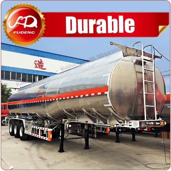 Customized aluminium alloy fuel petrol tank semi trailer