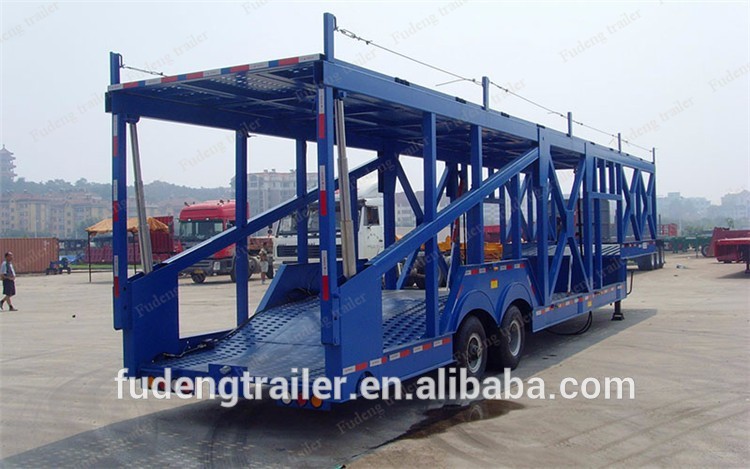 Steel 12 sets car carrier transport semi truck trailer for sale