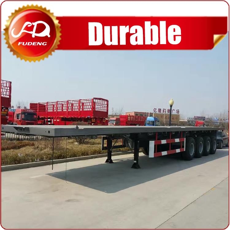 4 Axles Flatbed Semi Trailer