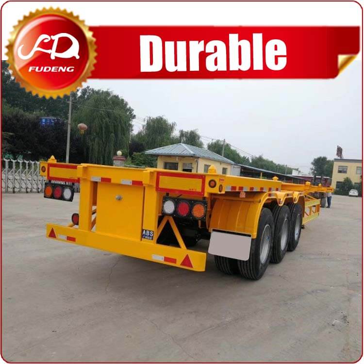 Chinese Manufacturers 40FT Skeleton chassis Semi Trailer for Africa