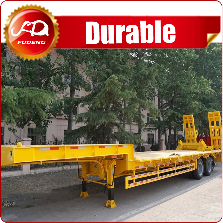 3 axles 70T capacity stepdeck low bed semi trailer