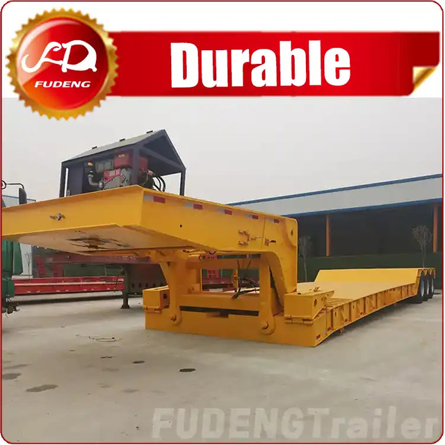 3 Axles Detachable Gooseneck Lowboy Trailer