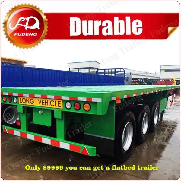 New year 2017 discount flat bed trailer !!!