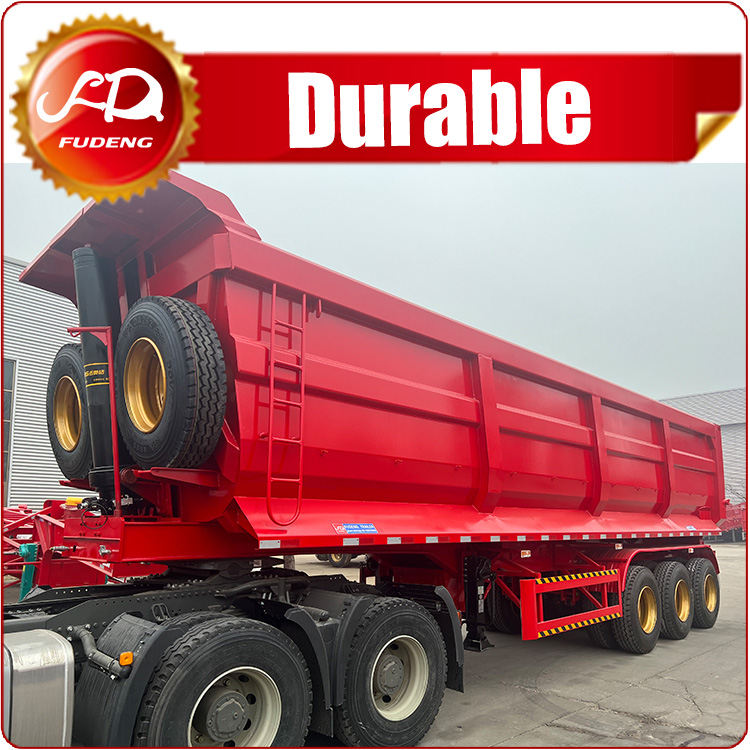 U Type Rear Tipping Truck Trailer for Sale