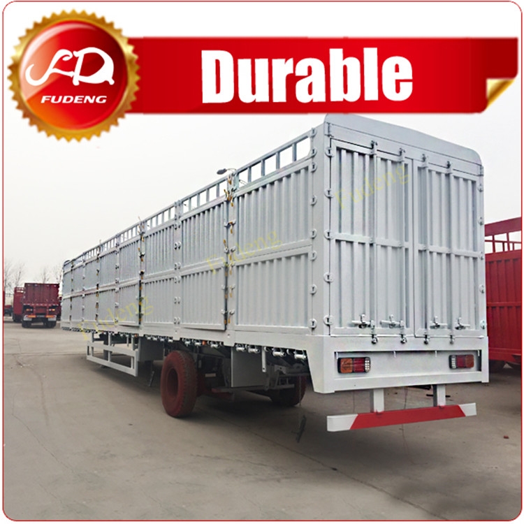 livestock transport semi-trailer, cattle trailer with fence