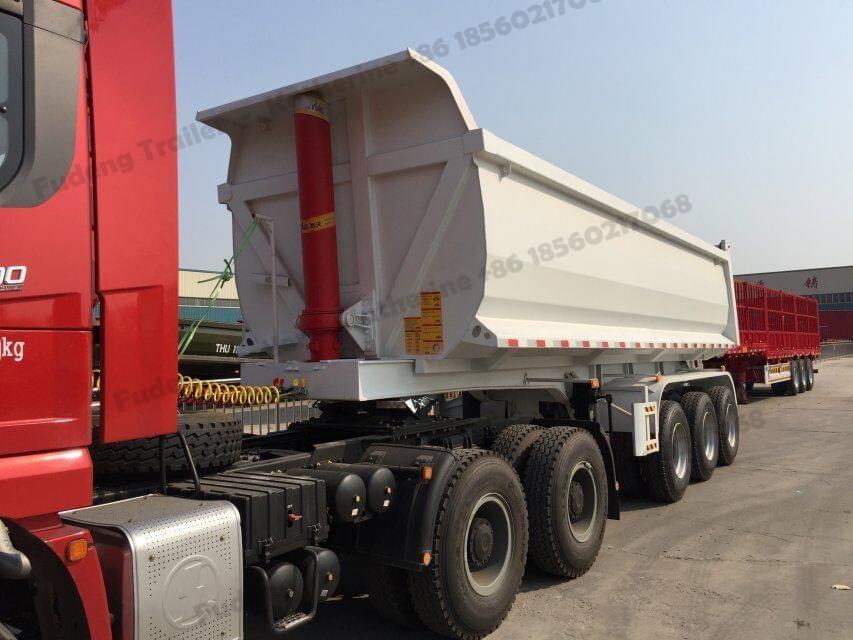 25 cbm dump trailer to Namibia shipped by containe