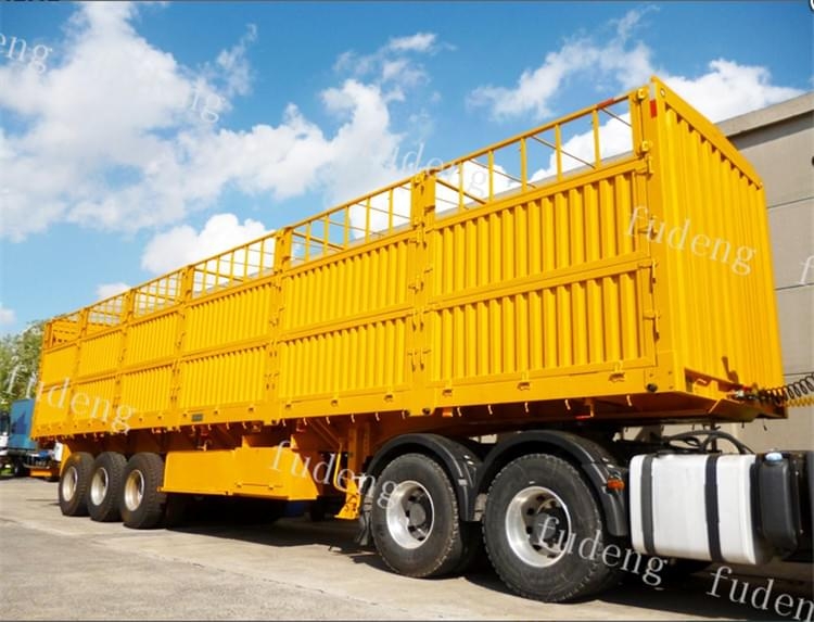 Tri axle semi trailer with fence for sale
