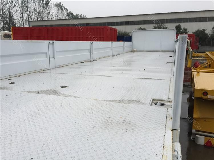 Tri axle flat bed fence semi trailer with side wall