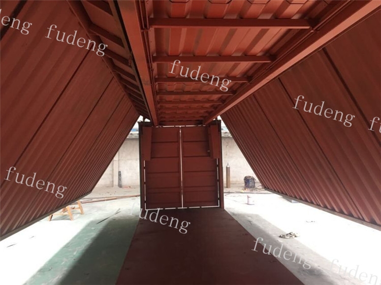 3 axles open wing van semi trailer