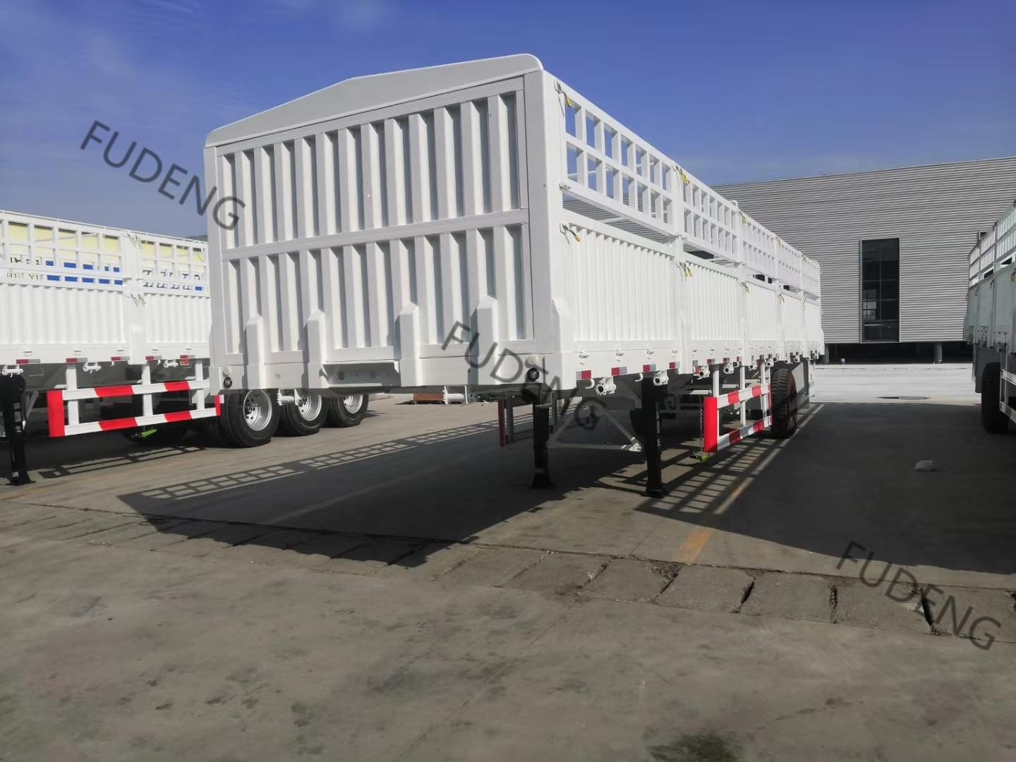 3 Axles 60 Tons Fence Cargo Trailer For Transport Bulk Cargo