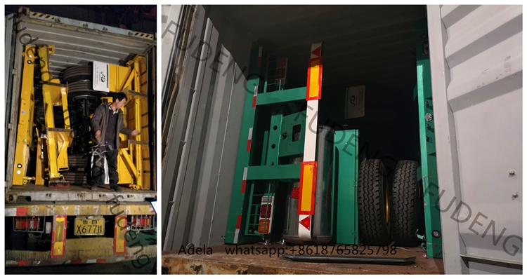 2 units flatbed trailer how to save sea freight?
