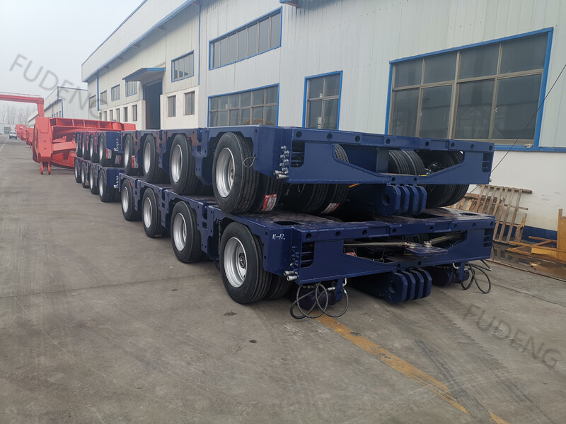 Hydraulic modular axles trailer for Nigeria 