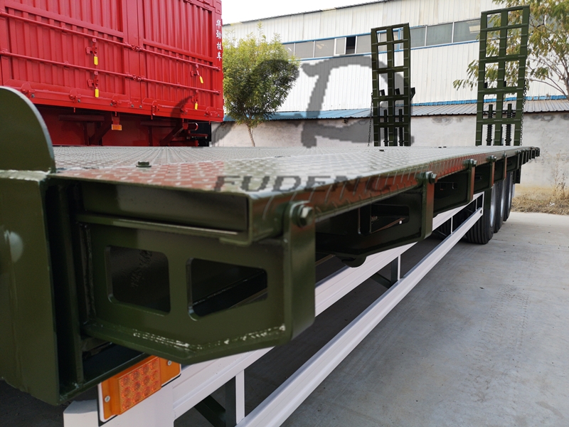 width 3.4m lowbed semi trailer finished produce