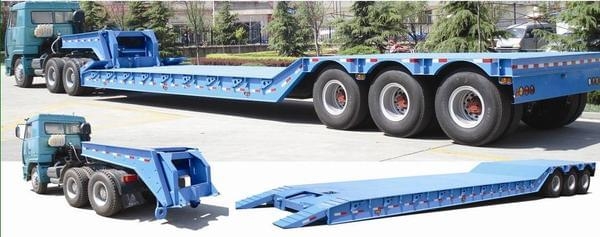 Detachable Gooseneck Low Bed Trailer
