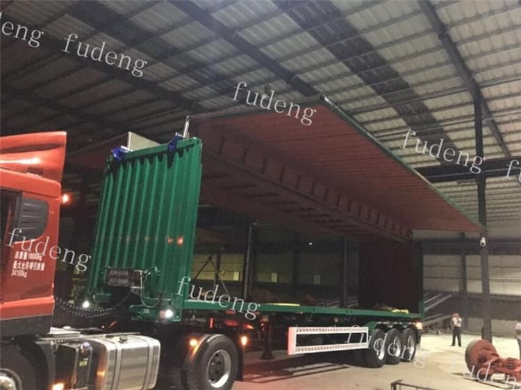 3 axles open wing van semi trailer