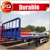 3 Axles Flat Bed Trailer With Front Baffle