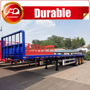 2 Or 3 Axles 20ft, 40ft Container Transport Flatbed Trailer