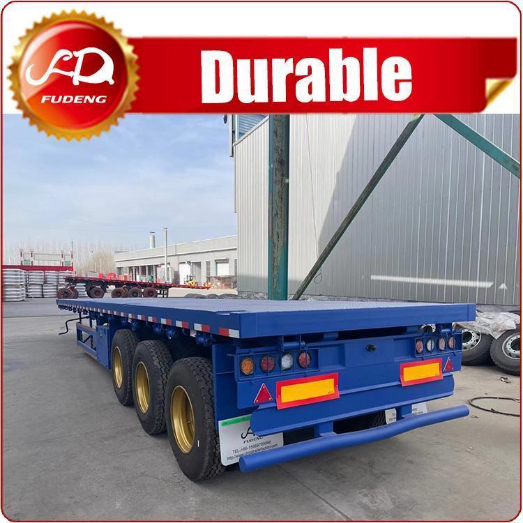 60tons flatbed trailer for container transportation