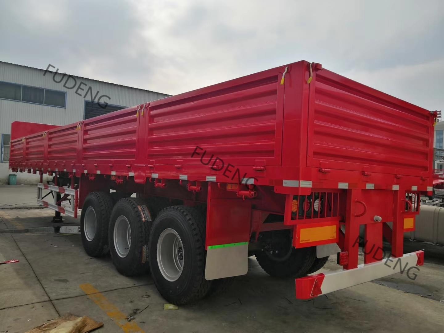 40 Ft 0.6 Meters Height Side Side Body Trailer