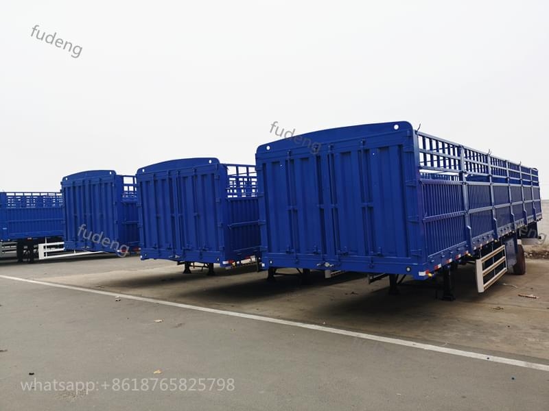4 Axles Cargo Transport Fence Trailer