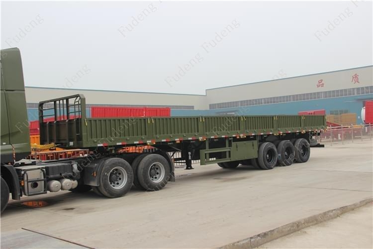 Side Wall Flatbed Container Transport Cargo Semi Trailer