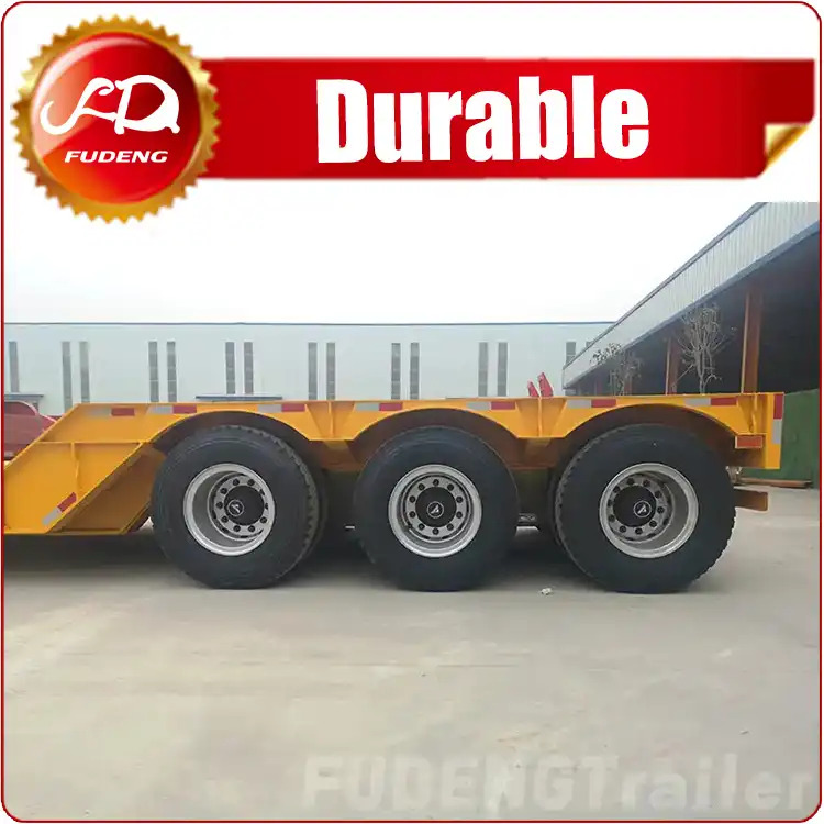 3 Axles Detachable Gooseneck Lowboy Trailer