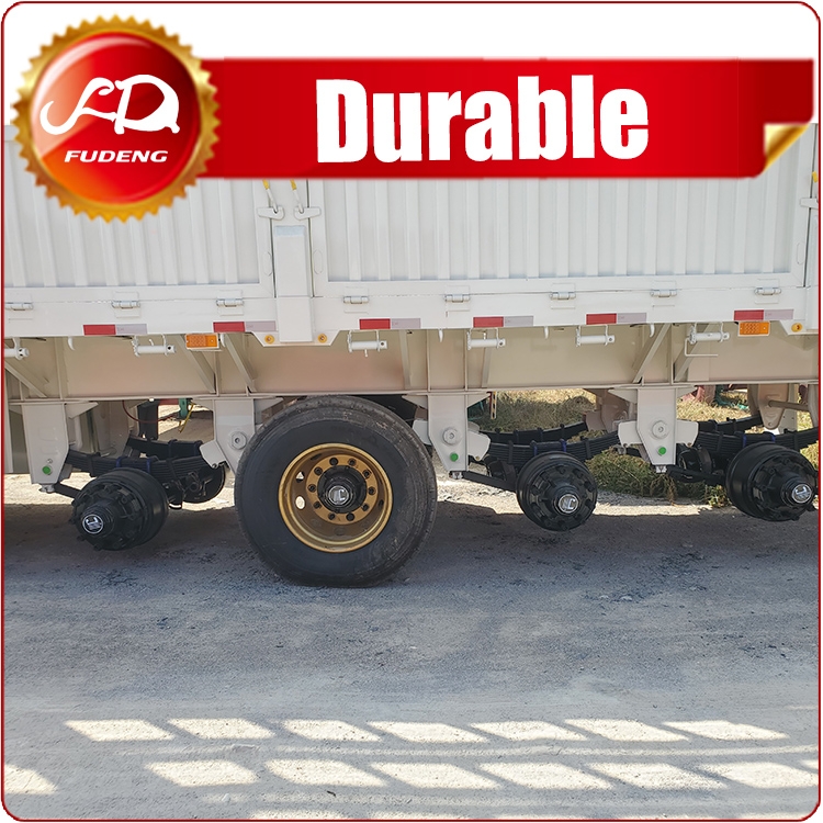 Fudeng 3 Axles 16 Meters Fence Cargo Trailer For Africa