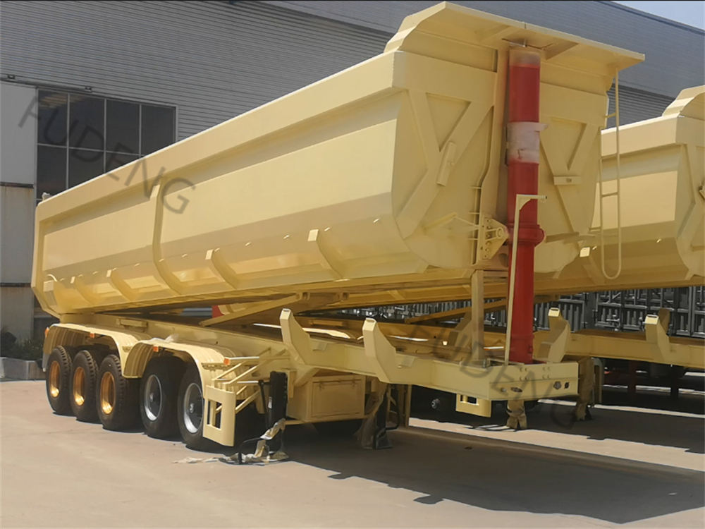 What are the advantages of the popular 5 axle U-shaped rear dump semi-trailer