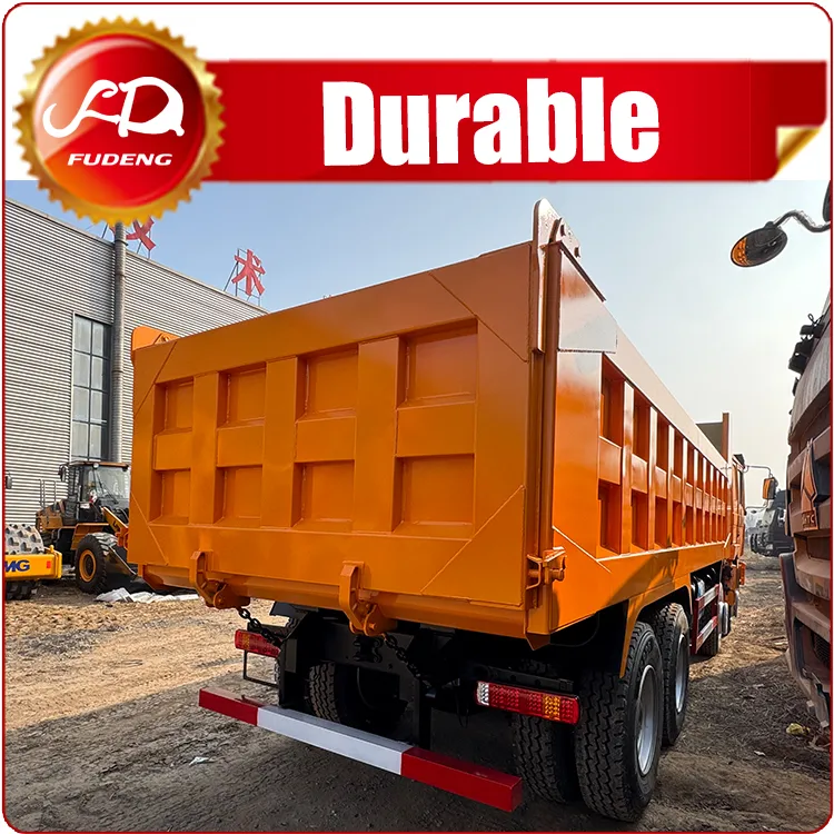 Shacman Delong F3000 8×4 Orange Dump Truck 