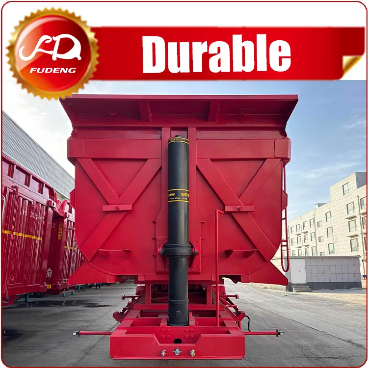 Industrial Grade 3 Axle Rear Tipping Dump Semi Trailer