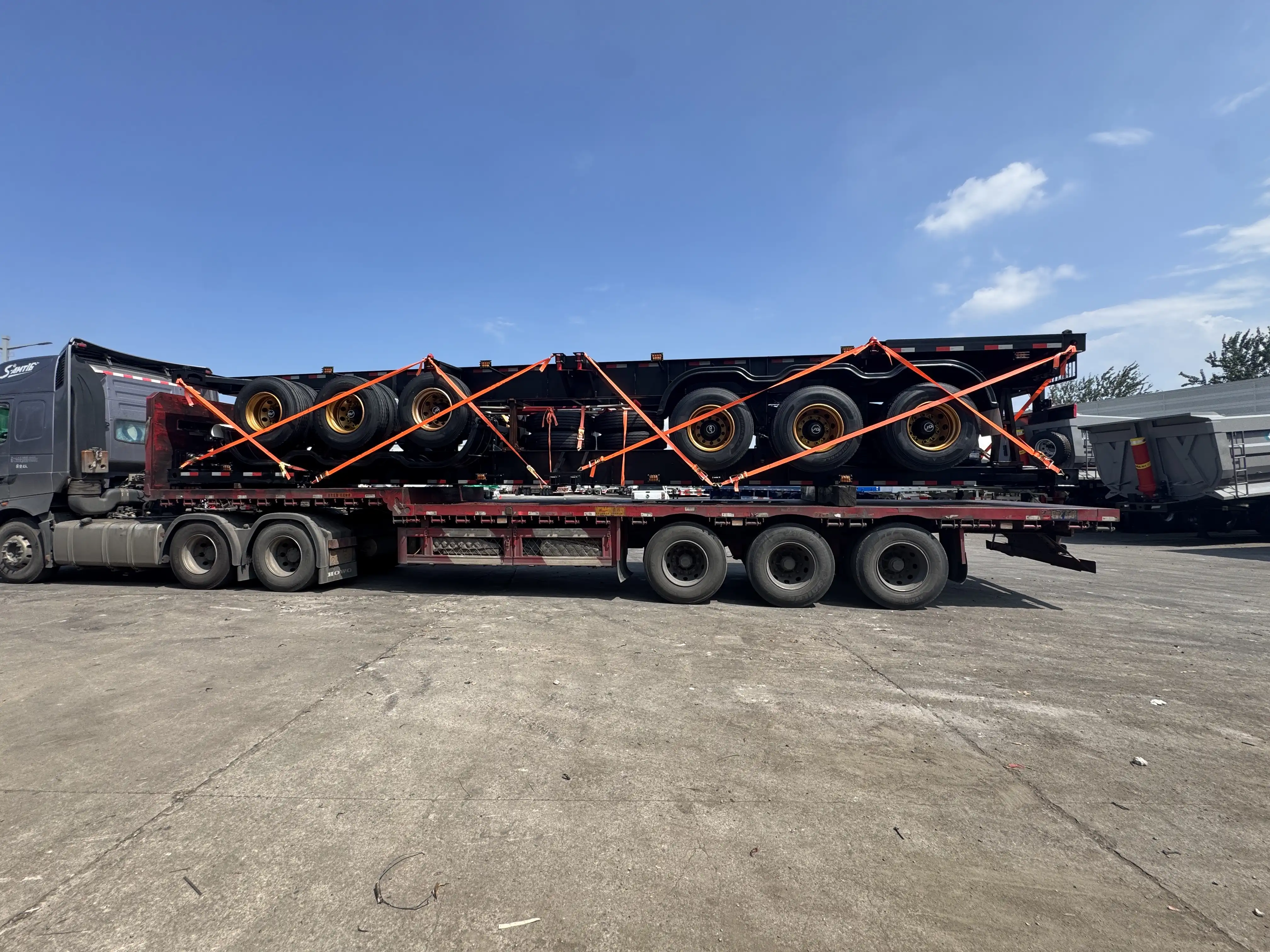 Fudeng Trailers Custom Skeleton Trailers Shipped to Africa3