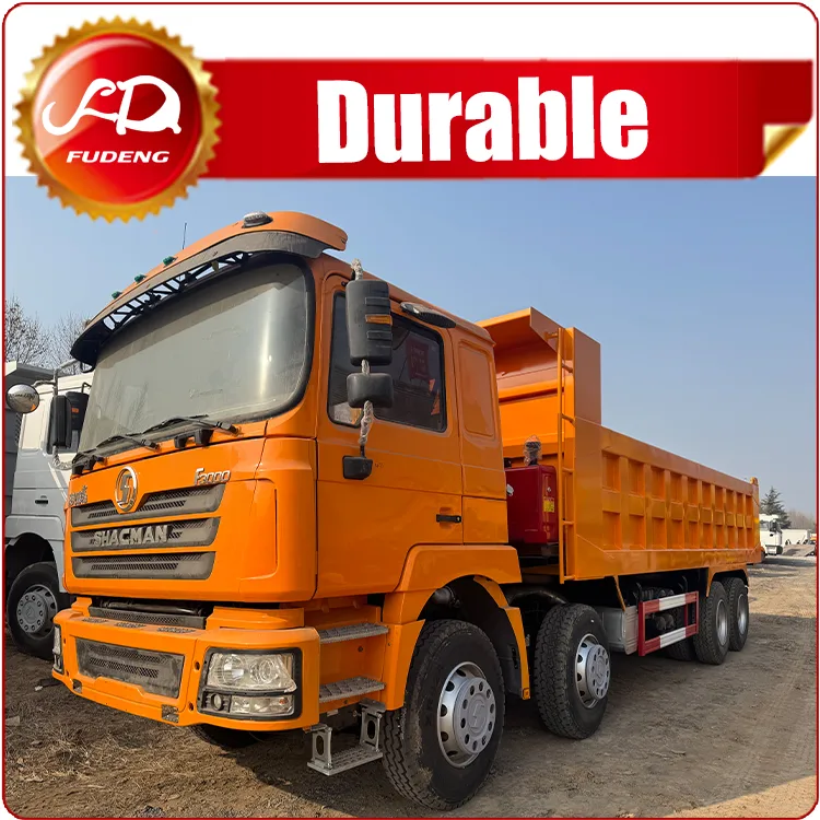 Shacman Delong F3000 8×4 Orange Dump Truck 