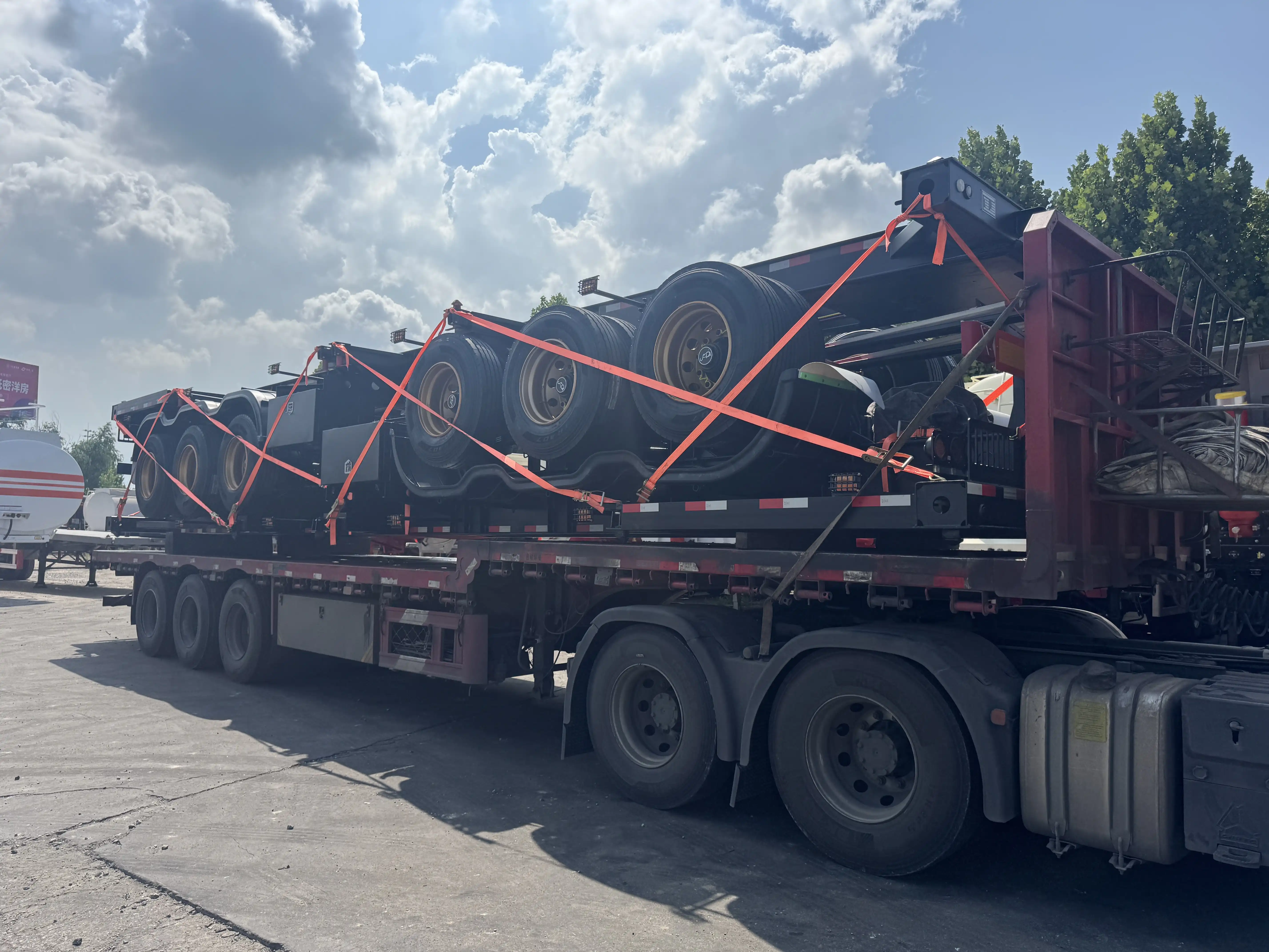 Fudeng Trailers Custom Skeleton Trailers Shipped to Africa4