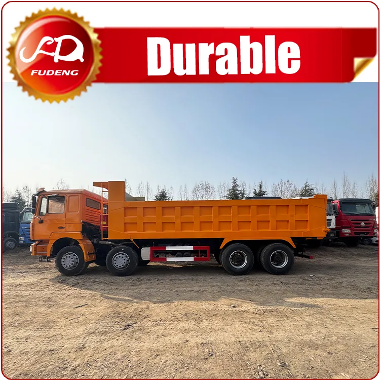 Shacman Delong F3000 8×4 Orange Dump Truck 