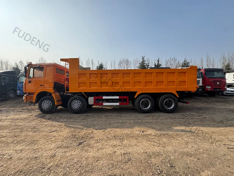 Shacman Delong F3000 8&times;4 Orange Dump Truck _3